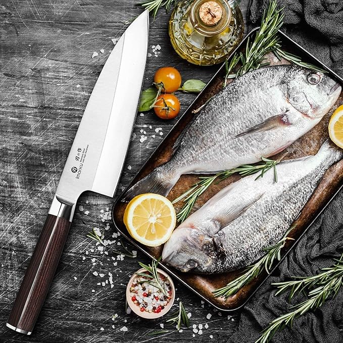 imarku 7 Inch Deba Knife, Ultra Sharp Sushi Knife, Ultimate Japanese Kitchen - Image 9
