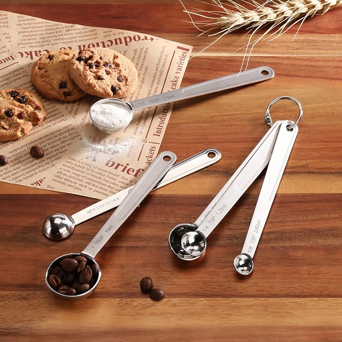 New Star Foodservice 43112 Stainless Steel 18/8 Measuring Spoons - Image 5