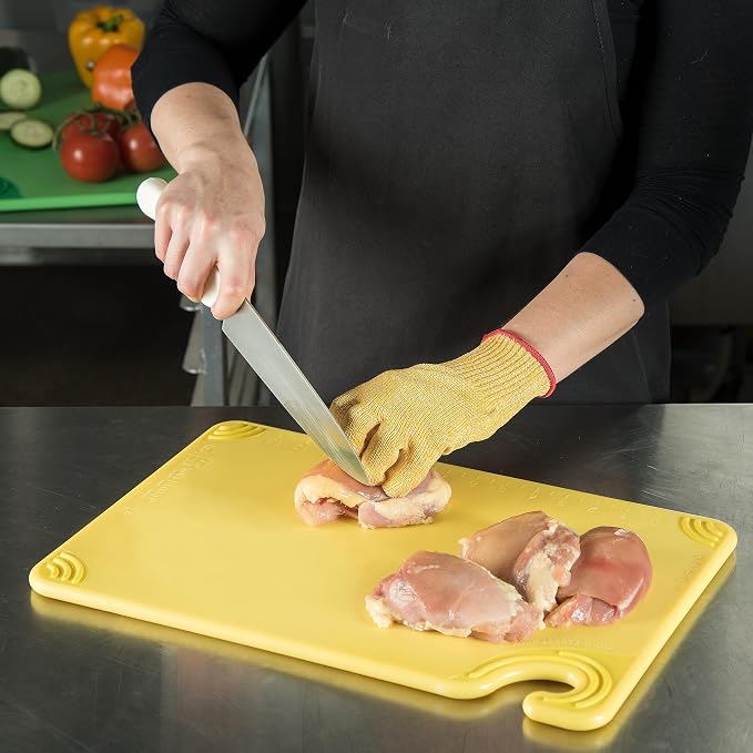 San Jamar Saf-T-Grip Plastic Cutting Board - Image 5