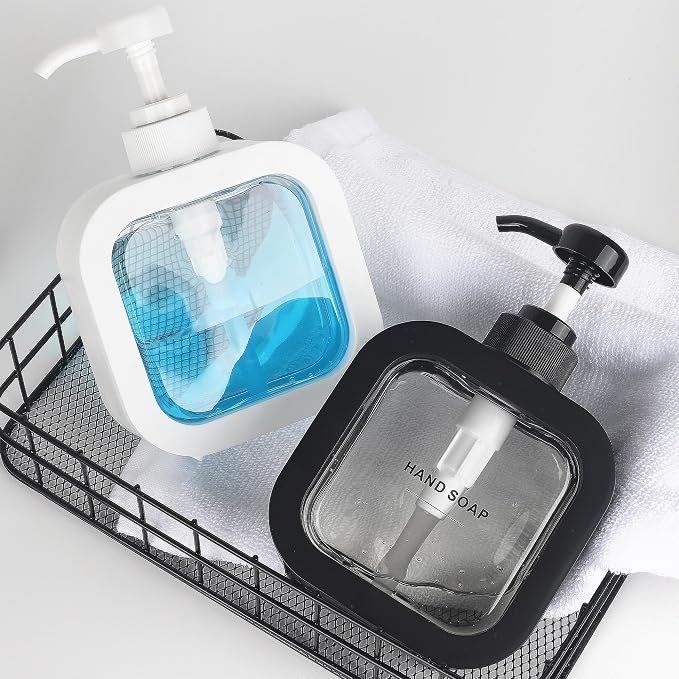 Modern Soap Dispenser for Bathroom and Kitchen Sink, Small Hand Soap Plastic - Image 7