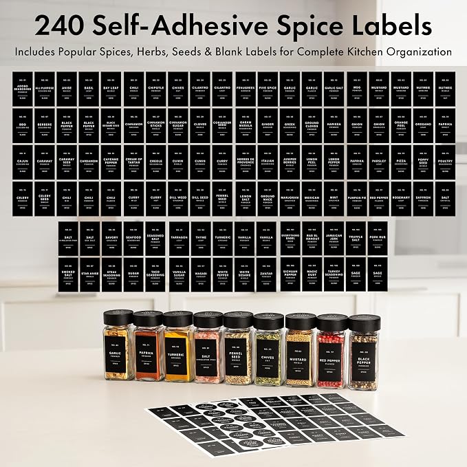 EDELHAUS® Square Spice Jars - Image 7