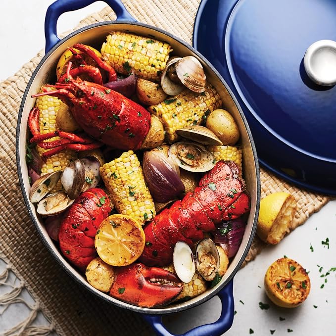 Tramontina Bestow Enameled Cast Iron Oval Dutch Oven Pot - Image 4