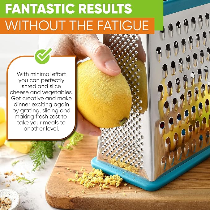 Spring Chef Handheld Stainless Steel XL Parmesan Cheese Grater - Image 7