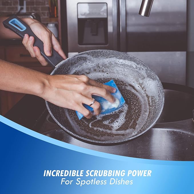 Elitra Essentials Scrubber Sponge, Non-Scratch Hydrophilic Foam Technology - Image 3