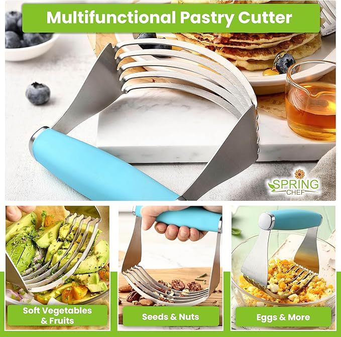 Spring Chef XL Stainless Steel Pastry Cutter Tool - Image 5