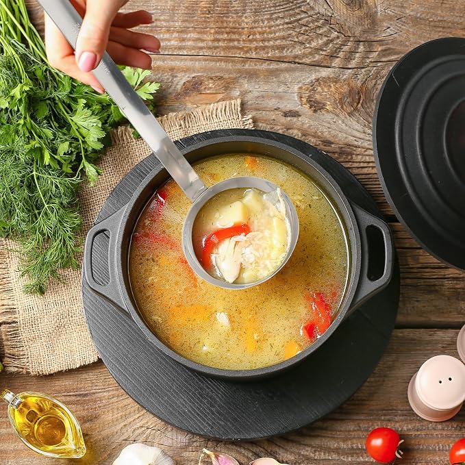 Cunhill 5 Pcs Soup Ladles Stainless Steel Serving Ladles - Image 7