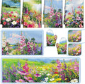 Fourluoo 10 Pcs Spring Kitchen Decor Sets Oil Painting Kitchen Towels Pot by Fourluoo