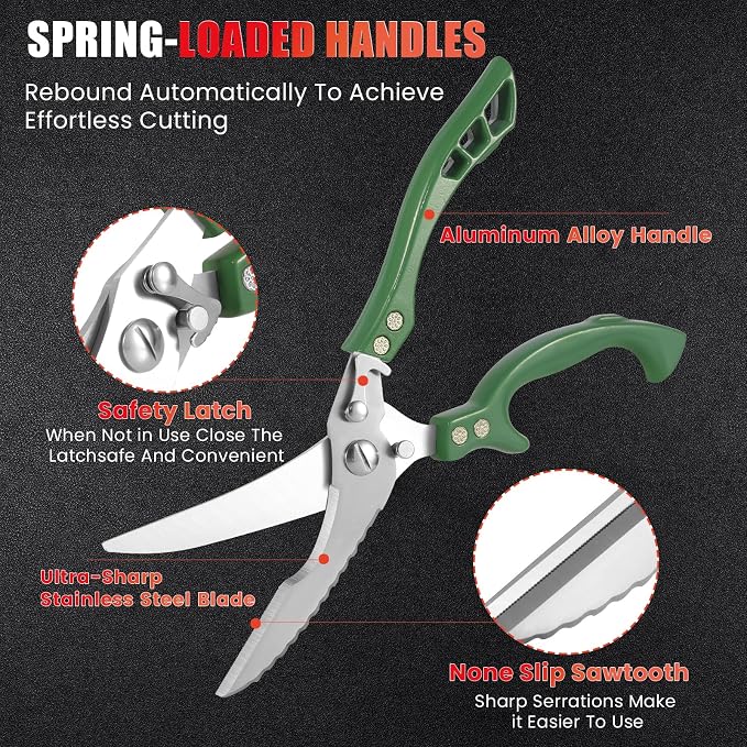 ANDONG Heavy Duty Poultry Shears, All-Purpose Kitchen Scissors - Image 5