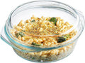 Simax Casserole Dish with Lid, 1.5 Quart Round Glass Casserole Dishes by SIMAX