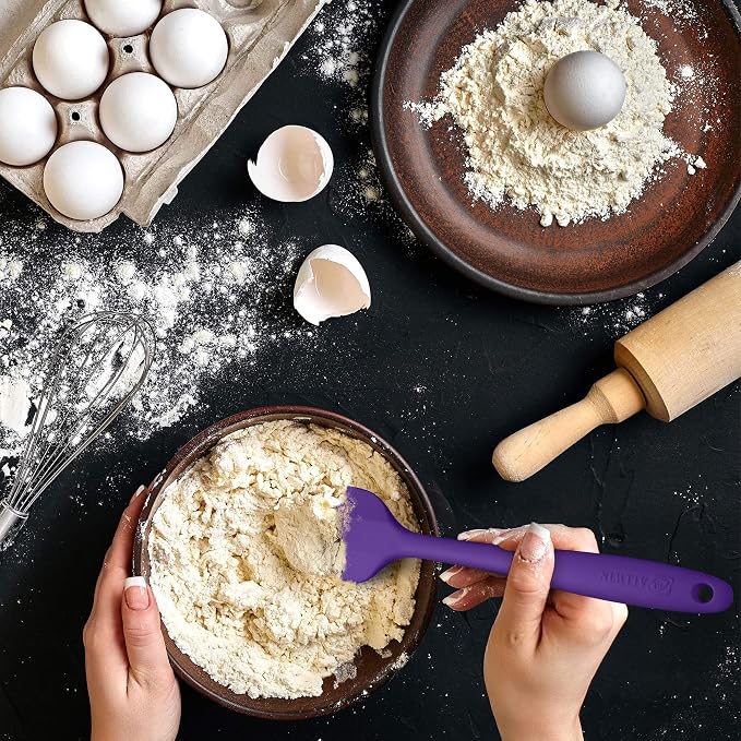 Silicone Spatula 3‑Piece Set Heat Resistant 600°F Non‑Stick Rubber Spatulas - Image 5