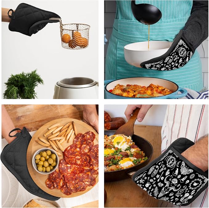 Gothic Witchy Skull Pot Holders - Image 5