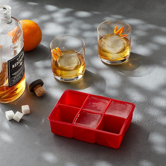 Houdini Large Cube Silicone Tray Ice Mold, 2 pack - Image 5