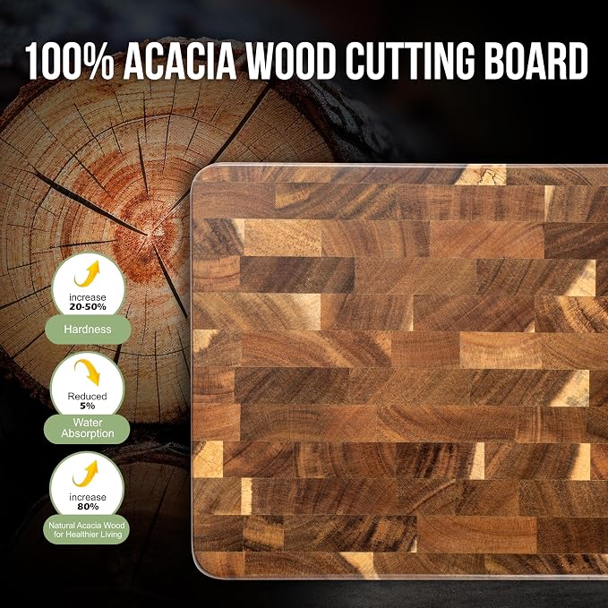 James.F End Grain Cutting Boards, Wooden Cutting Board - Image 2
