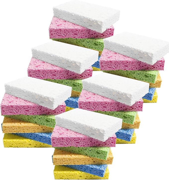 ARCLIBER Cleaning Sponge, Kitchen Sponges Pack, Non-Scratch Cellulose Sponge by ARCLIBER