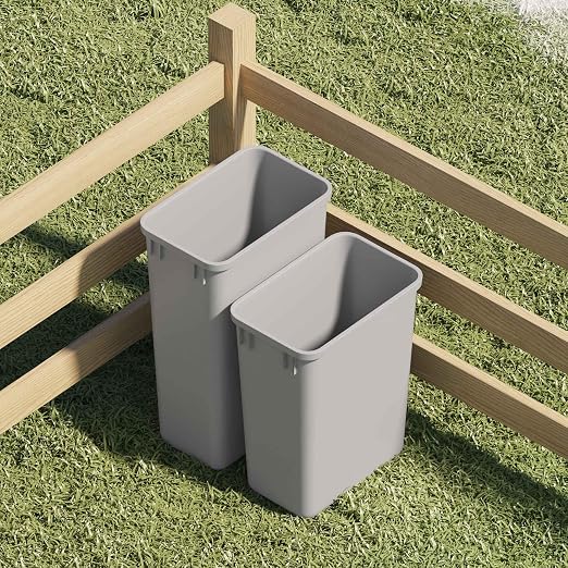 Dowell 50Qt Wastebasket Trash Can Garbage Container, - Image 7