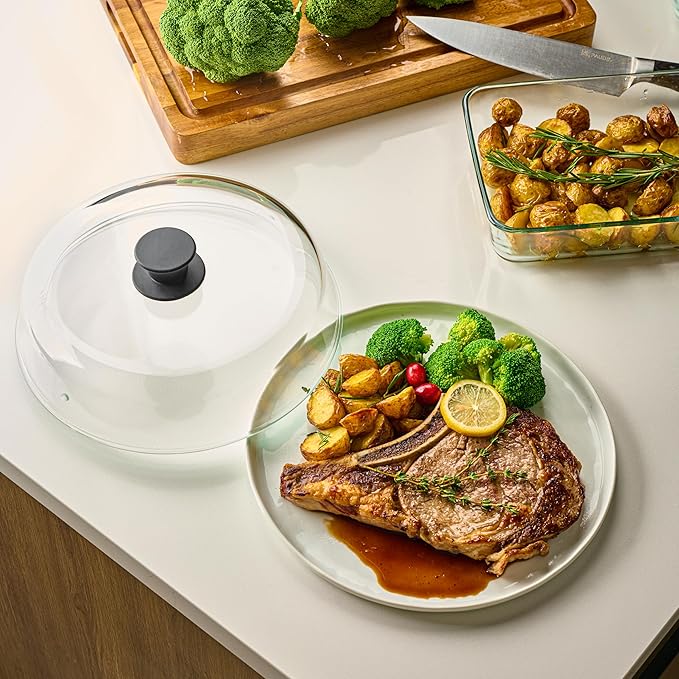 Le'raze 10inch Glass Microwave Splatter Cover - Image 6