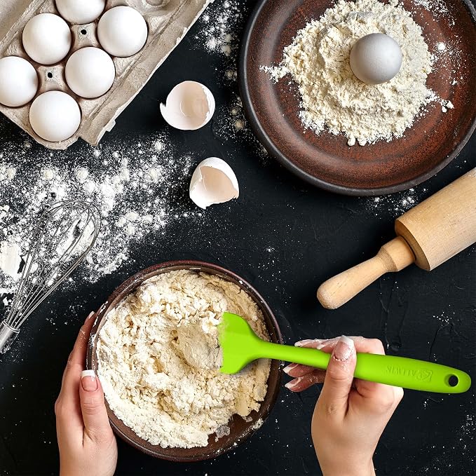 Silicone Spatula 3‑Piece Set Heat Resistant 600°F Non‑Stick Rubber Spatulas - Image 5