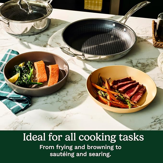 Cuisinart FusionPlus Hybrid Stainless Steel Cookware, 3.5-Quart Sauté Pan - Image 5