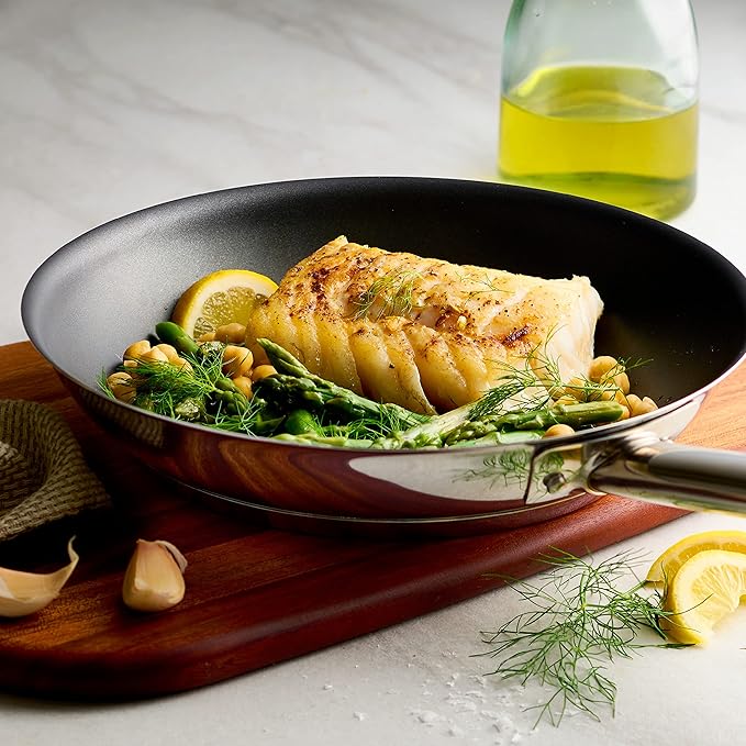 Tramontina 10-Inch Non Stick Frying Pan, Tri-Ply Base Stainless Steel Skillet - Image 2