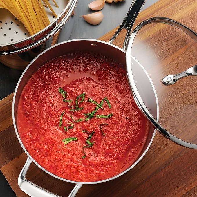 Tramontina Tri-Ply Clad Stainless Steel 4-Quart Sauce Pan - Image 3