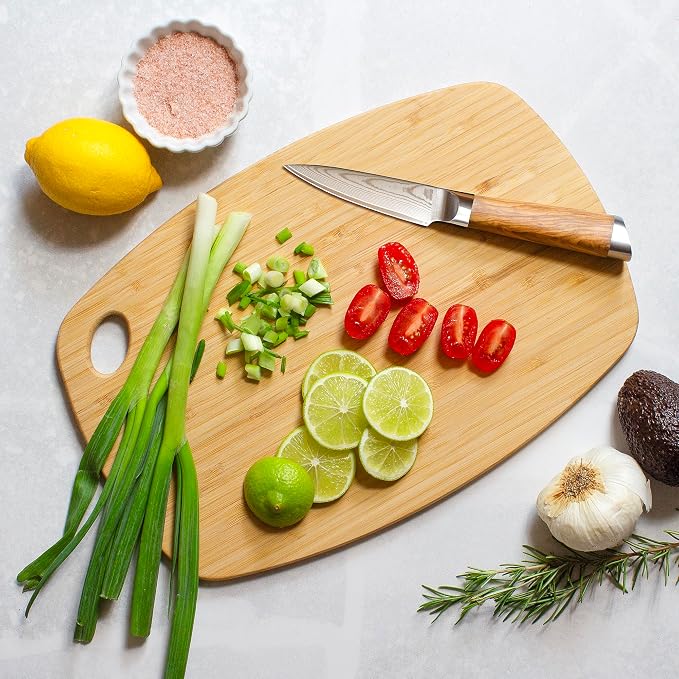 Totally Bamboo GreenLite Dishwasher Safe Cutting Board, 13.5" x 9" Reversible - Image 2
