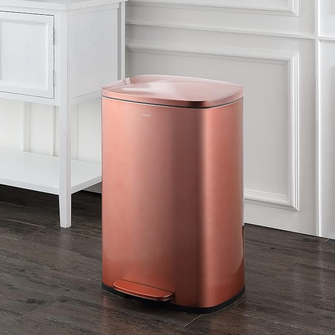 happimess HPM1006D Connor Rectangular 13-Gallon Trash Can - Image 2