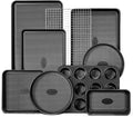 HONGBAKE 9-Piece Baking Pans Set Nonstick, Stackable Non Toxic Bakeware Sets by HONGBAKE