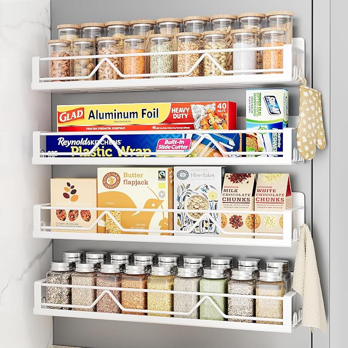 Mystozer 16.9 Inch Wide Large Capacity Magnetic Spice Rack by Mystozer
