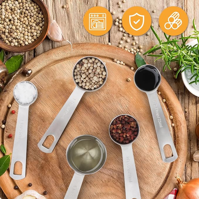 2 Teaspoon Stainless Steel Single Measuring Spoon - Image 6