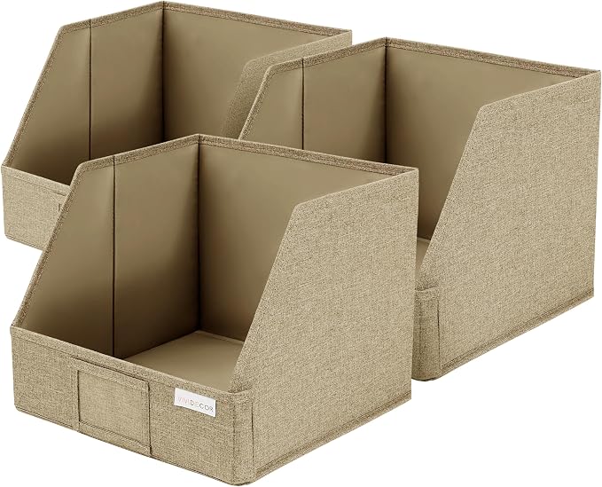 VIVIDECOR Open Front Storage Cubes 12x12x10 – Trapezoid Closet Shelf Bins - Image 9