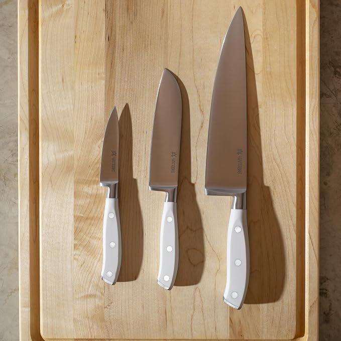 Yatoshi Knives Yatoshi Magnetic Kitchen Knife Block Set 6 Pcs White - Image 8
