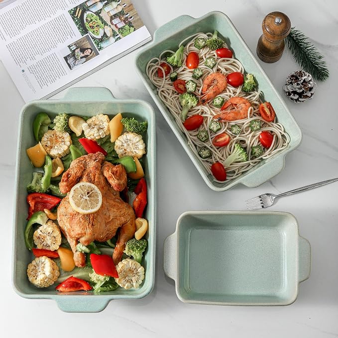 HVH 9x13 Baking Dish Set, Large Casserole Dishes - Image 3