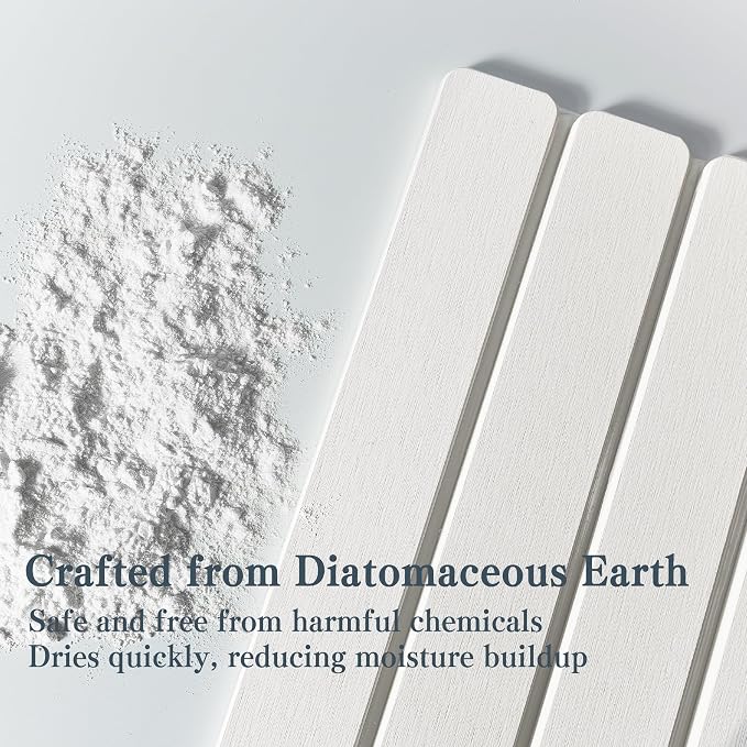 2pcs Stone Dish Drying Mat for Kitchen Counter, Quick-Dry Diatomaceous Earth - Image 3