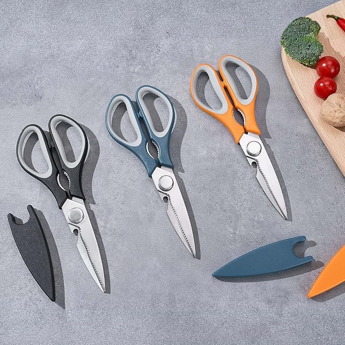 3-Pack Kitchen Shears Heavy Duty All Purpose Stainless Steel Scissors - Image 7