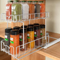 Simple Houseware 2-Tier Spice Rack Slide Out Wire Basket Drawer Organizer by SimpleHouseware