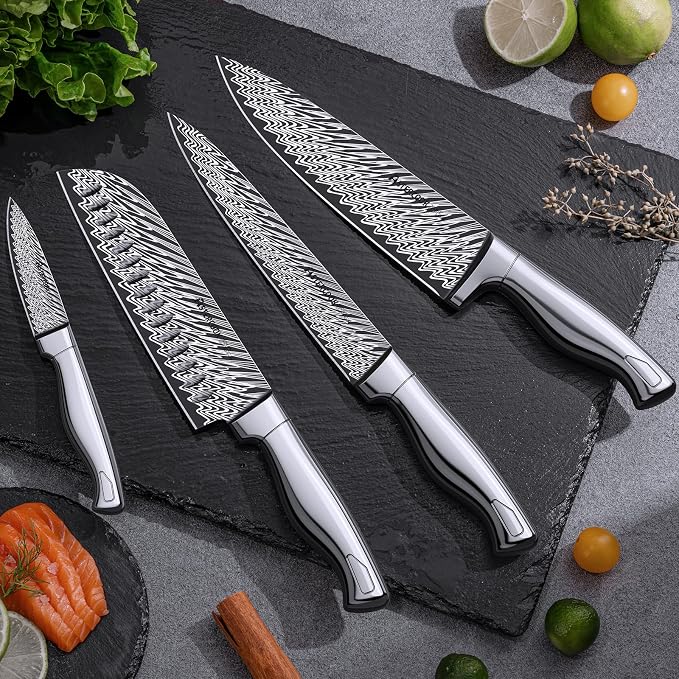 Knife Set, Astercook 15 Pieces Kitchen Knife Set - Image 2