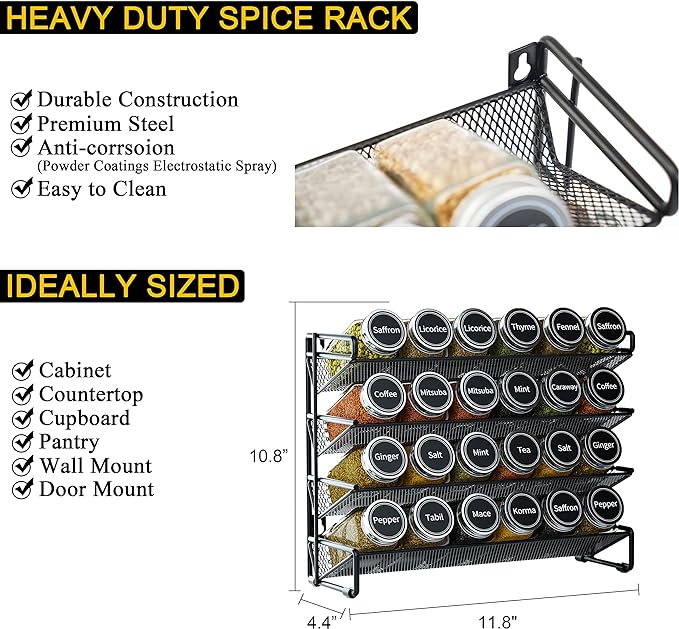 SpaceAid Spice Rack Organizer - Image 4