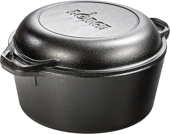 Lodge Cast Iron Double Dutch Oven by Lodge