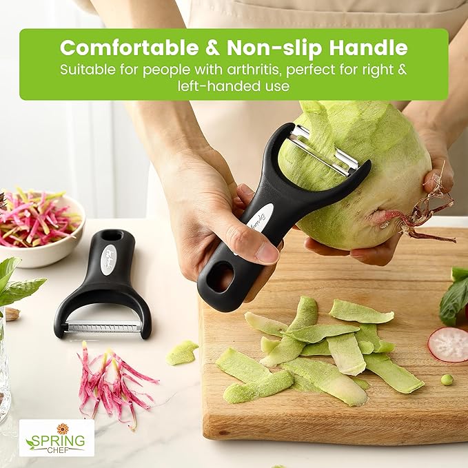 Spring Chef Premium Y & Vegetable Julienne Peeler Set - Image 3