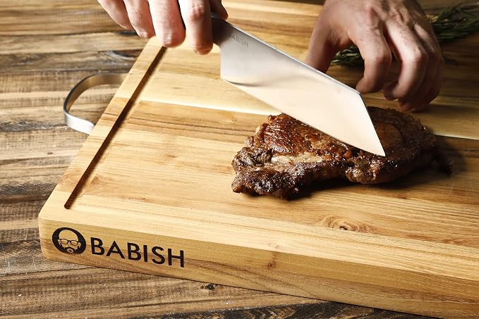 Babish High-Carbon 1.4116 German Steel Cutlery, 7.5" Clef Kitchen Knife - Image 4