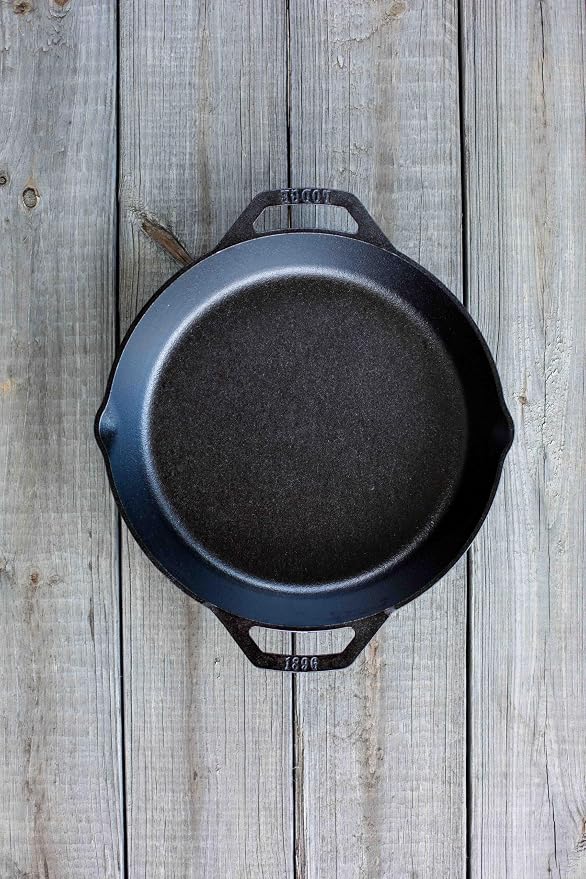 Lodge Seasoned Cast Iron Dual Handle Pan - Image 2