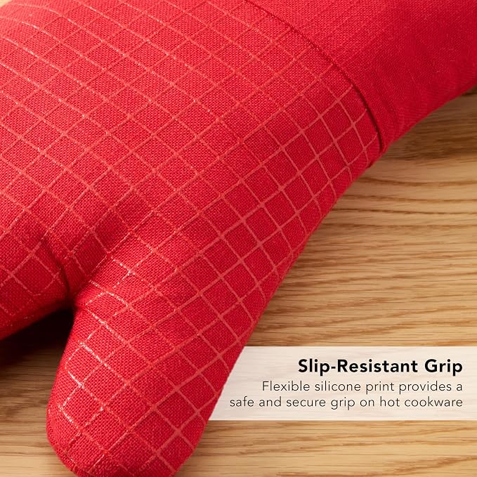 KITCHENAID Gourmet Series Gridlines Oven Mitts 2-Pack Set, Heat Resistant up to - Image 7