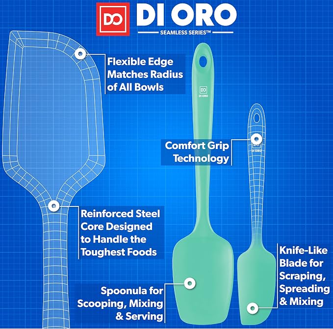DI ORO Silicone Spatula Set - Image 4