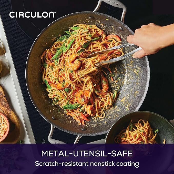 Circulon A1 Series w/ScratchDefense Nonstick Induction Wok - Image 4