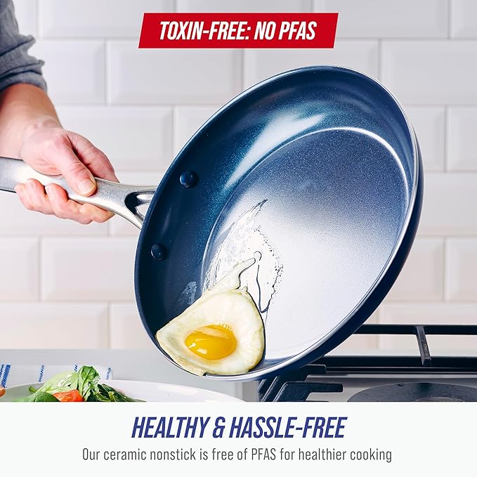 Blue Diamond 12" Nonstick Frying Pan - Image 3