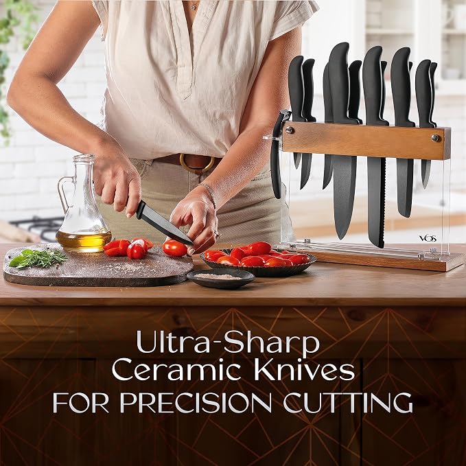 Vos Ceramic Knife Set With Block - Image 5