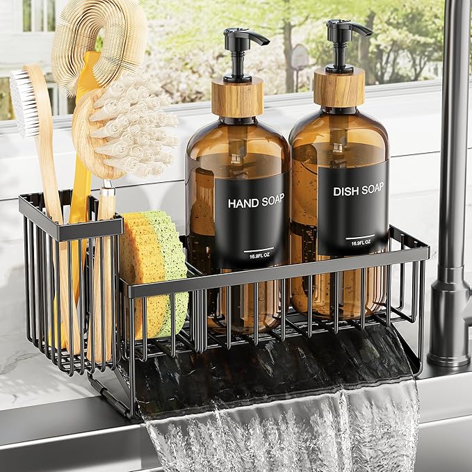 Cisily Kitchen Dish Soap Dispenser Set - Image 2