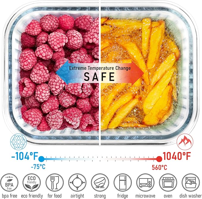 Ribbed Glass Tupperware Set - Image 4