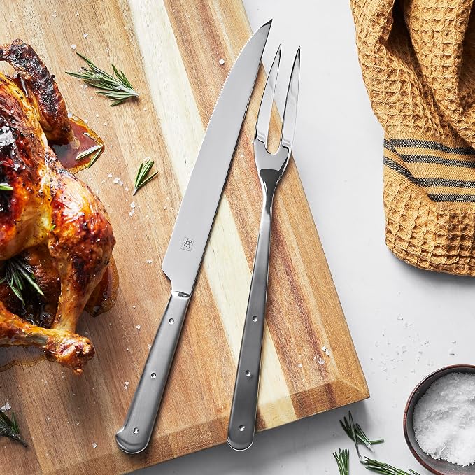 ZWILLING Porterhouse 2pc Stainless Steel Carving Knife Set - Image 2