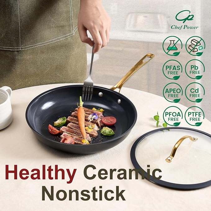 Chef Power Ceramic Cookware Sets, Cookware Set - Image 3